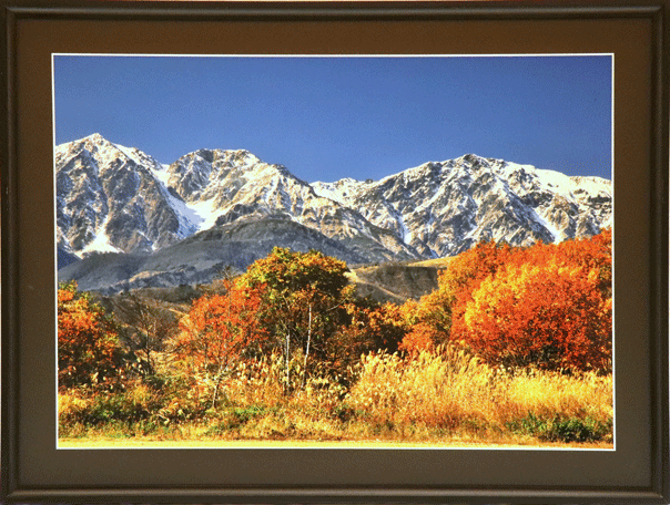 秋の白馬三山のイメージ